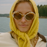 The Cableknit Triangle Scarf