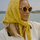 The Cableknit Triangle Scarf