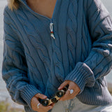 The Off-Duty 1/4 Zip - French Blue