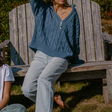 The Off-Duty 1/4 Zip - French Blue