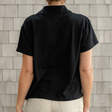 The Sporty Polo Tee – Black