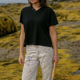 The Sporty Polo Tee – Black