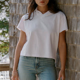 The Sporty Polo Tee – White