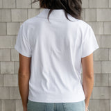 The Sporty Polo Tee – White