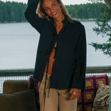 The Twofer Top - Washed Navy
