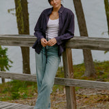 The Twofer Top - Washed Navy